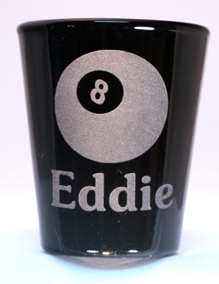 Eight Ball Shot Glass Personalized 